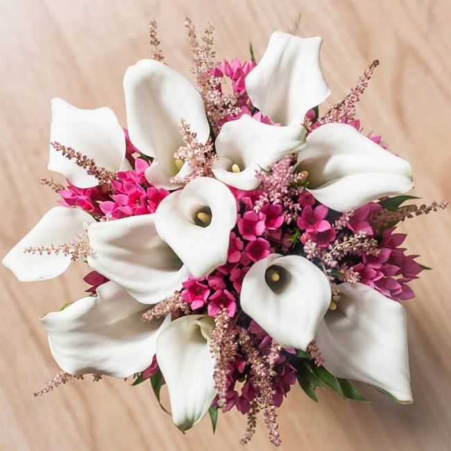 Bouquet a cascata con orchidee - 1