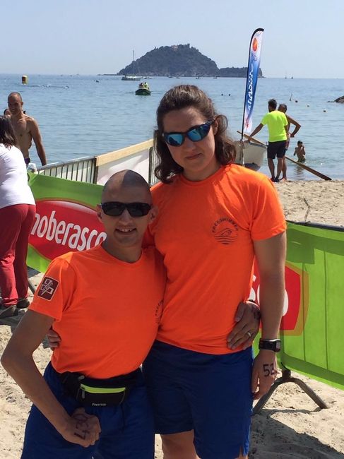 Quest'estate alla nostra prima 5 km in mare, dopo l'intervento alla spalla