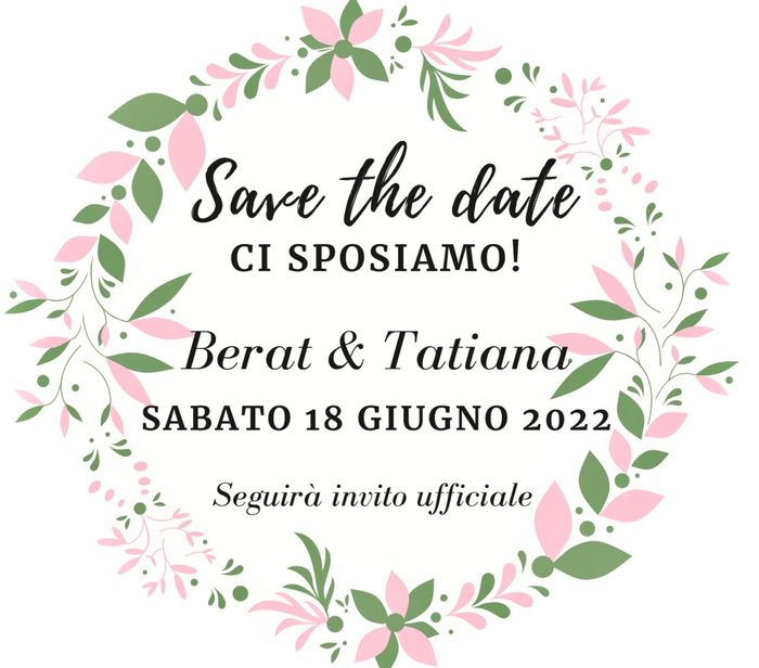 Save the date - 1