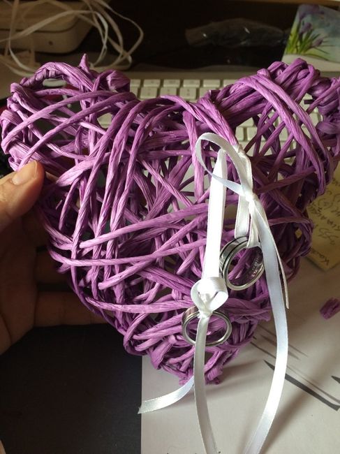 "cuscino" porta fedi... - 2