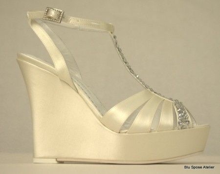 Scarpe sposa con zeppa - 1