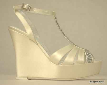 Scarpe sposa con zeppa - 1