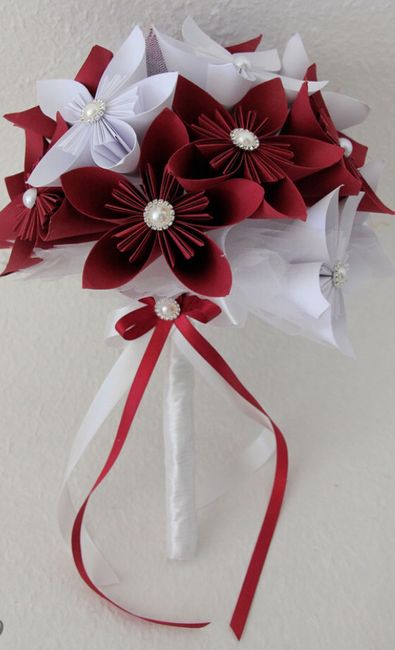 Bouquet sposa origami 2