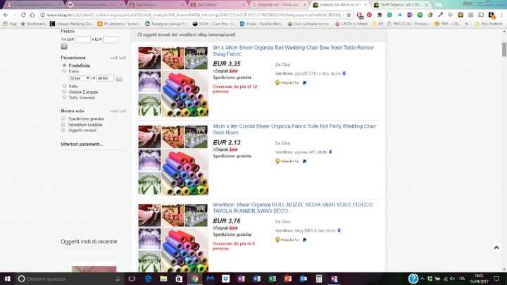 Rotolo organza ebay