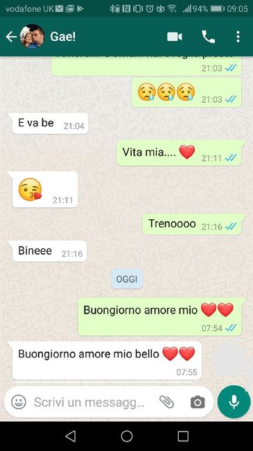Condividi lo screenshot dell'ultimo messaggio che vi siete inviati - 1