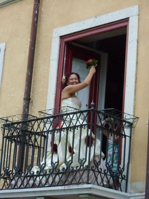 Foto lancio del bouquet... - 1