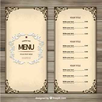 es menu  20s