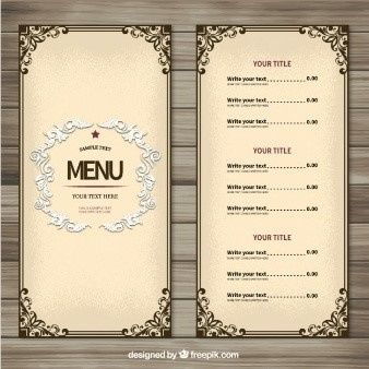 es menu  20s