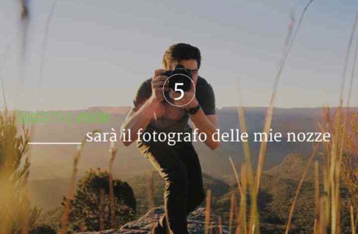 ____ sarà il fotografo delle mie nozze - 1