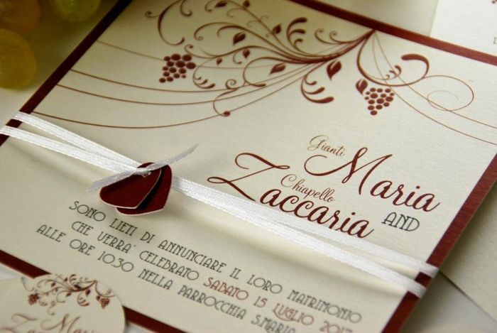 Ragazze/i Matrimonio tema vino, quale paetecipazione vi piace di piu? 3