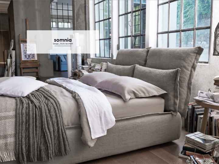 Letto matrimoniale con testata doppi cuscini - 1