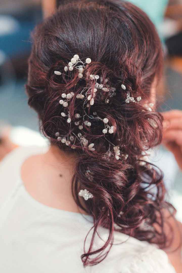 Acconciatura sposa capelli scuri - 1