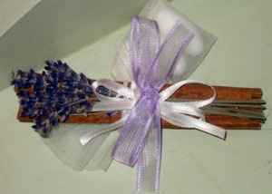 segnaposto lavanda e cannella