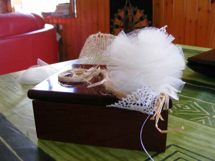 scatola portafedi shabby chic