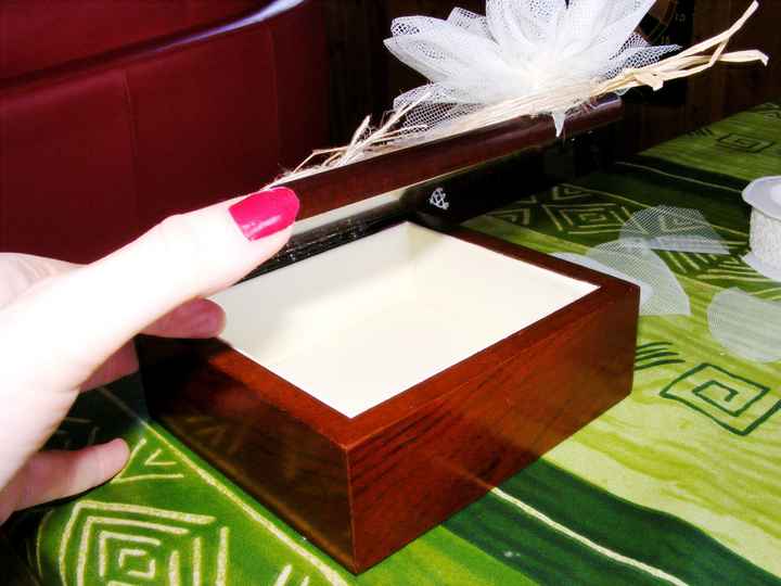 scatola portafedi shabby chic