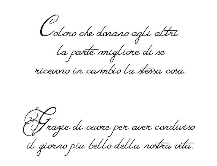 frase di ringraziamento