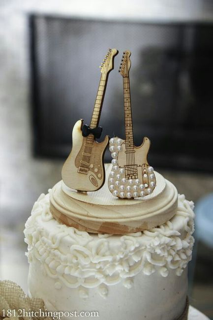  Cake topper personalizzato chitarrista - 3