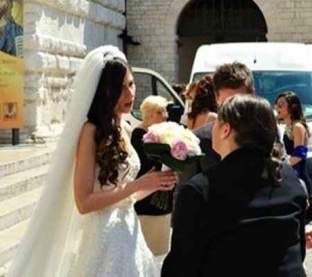 Uscita dalla chiesa