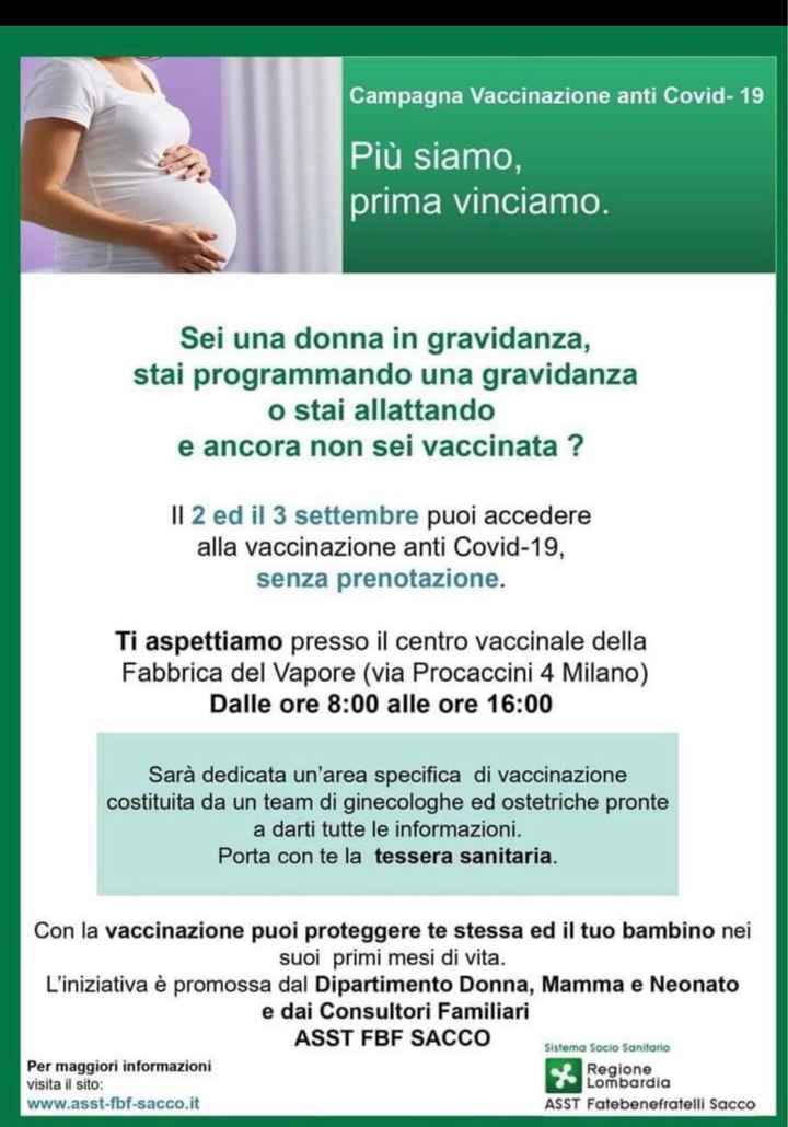 Vaccino covid e ricerca gravidanza. - 1