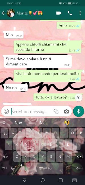 Condividi lo screenshot dell'ultimo messaggio che vi siete inviati 11