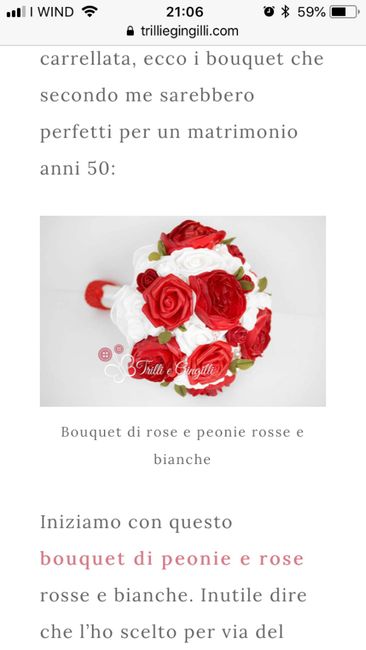 Bouquet tema rosso - 1