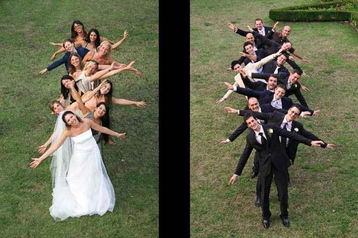 FOTO CON TESTIMONI E DAMIGELLE 