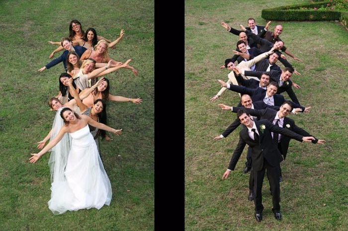 FOTO CON TESTIMONI E DAMIGELLE 