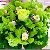 centrotavola verde acido