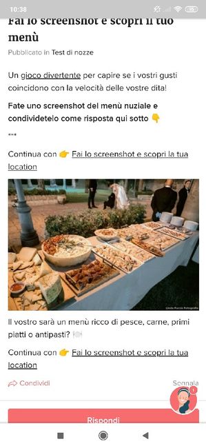 Fai lo screenshot e scopri il tuo menù - 1