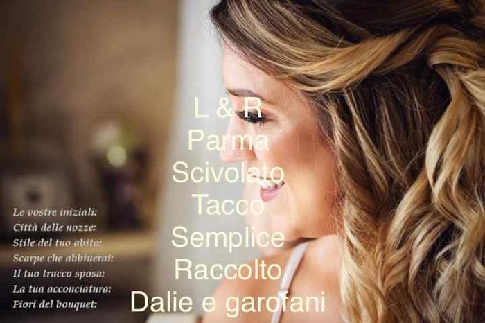 Condividi il tuo identikit sposa 14