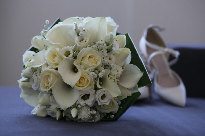  Bouquet bianco e verde - 1