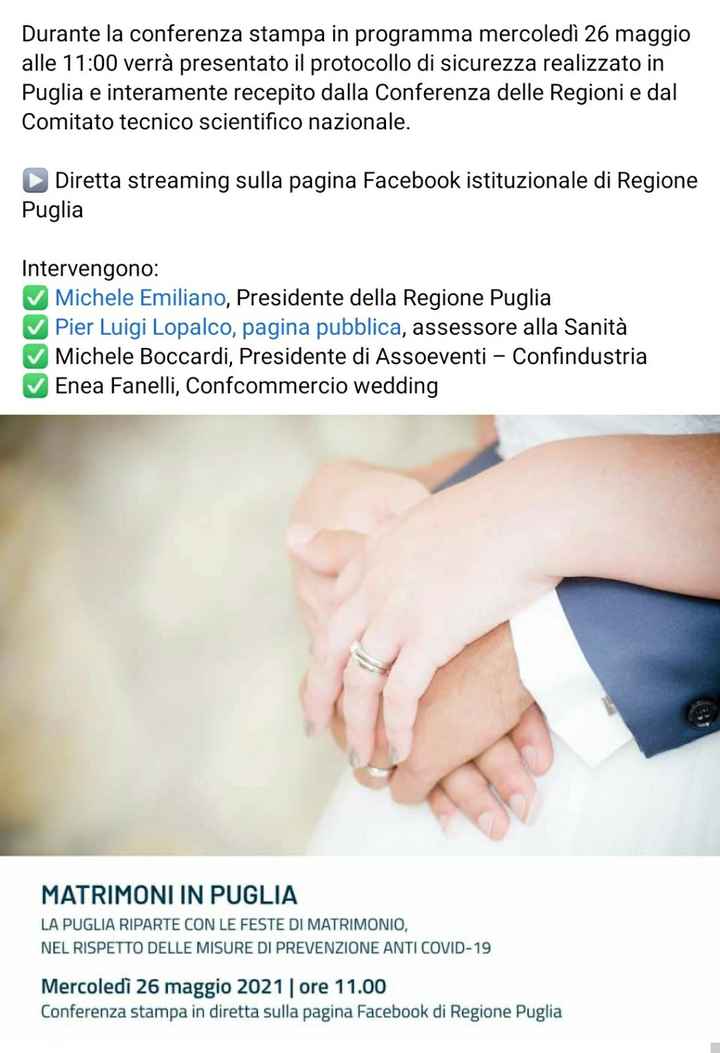 Ore 11.00 Regione Puglia - Presentazione Protocolli - 1