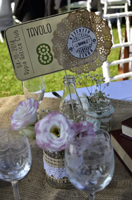 Centrotavola e segnatavola