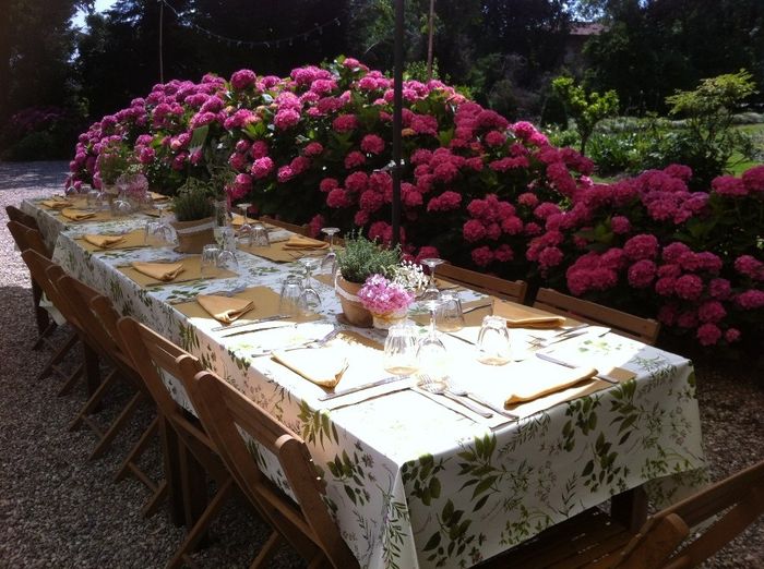 Allestimento rustic-chic