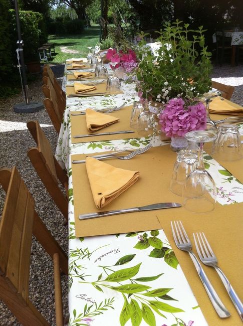 Allestimento rustic-chic