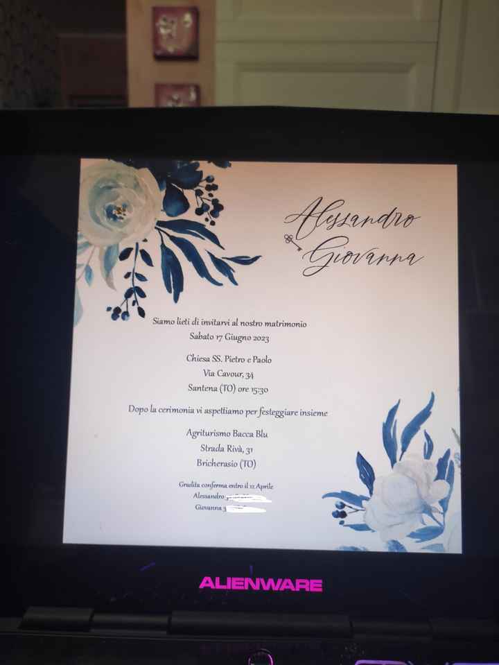 Bozza partecipazioni fatta ✨😎!!! - 1