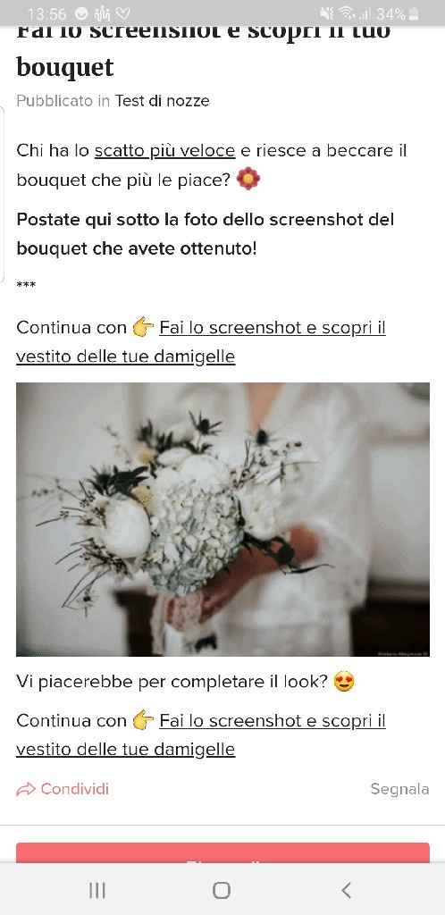 Fai lo screenshot e scopri il tuo bouquet - 1