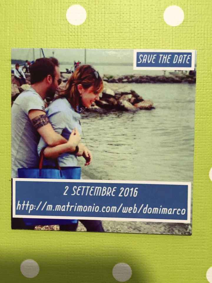 Sono arrivati i save the date!!! - 1