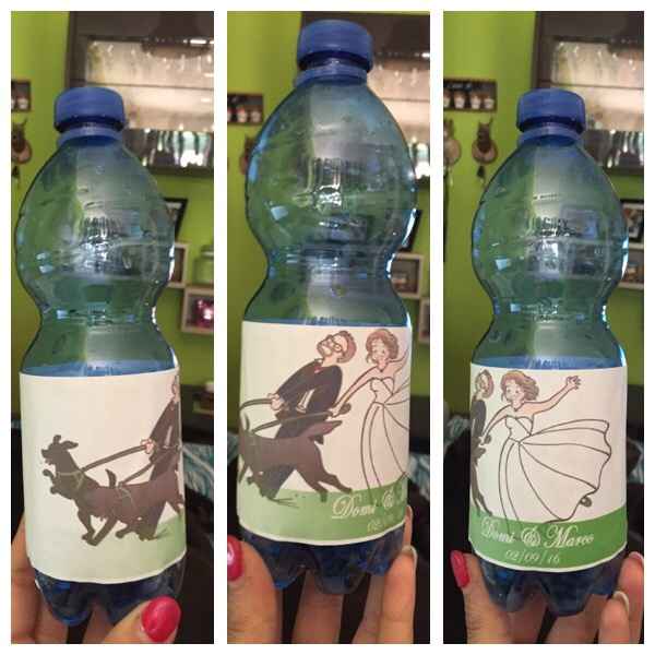 Bottigliette d'acqua personalizzate - 1
