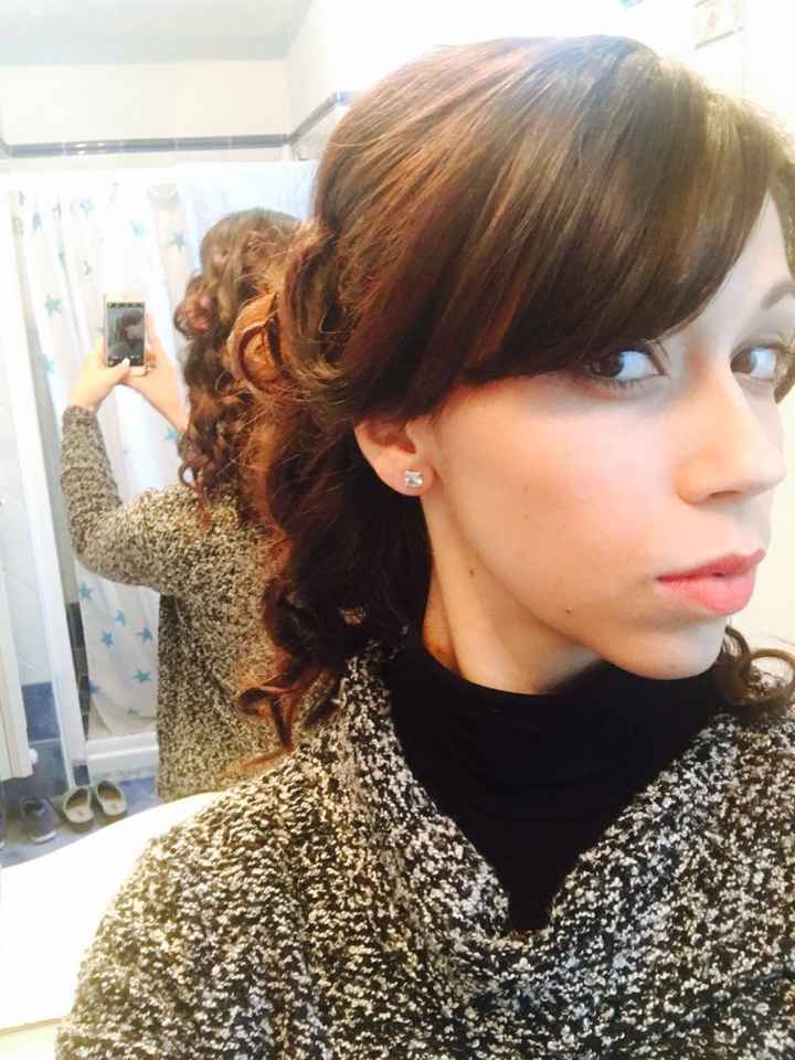 1*prova trucco è capelli in direzione per l'abito - 3