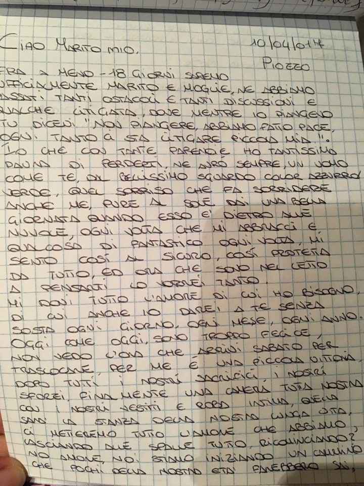 Lettera "ti scrivo dalle ultime settimane prima del matrimonio"💍🌹 - 1