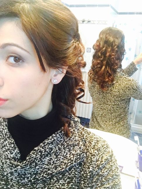 1*prova trucco è capelli in direzione per l'abito - 2