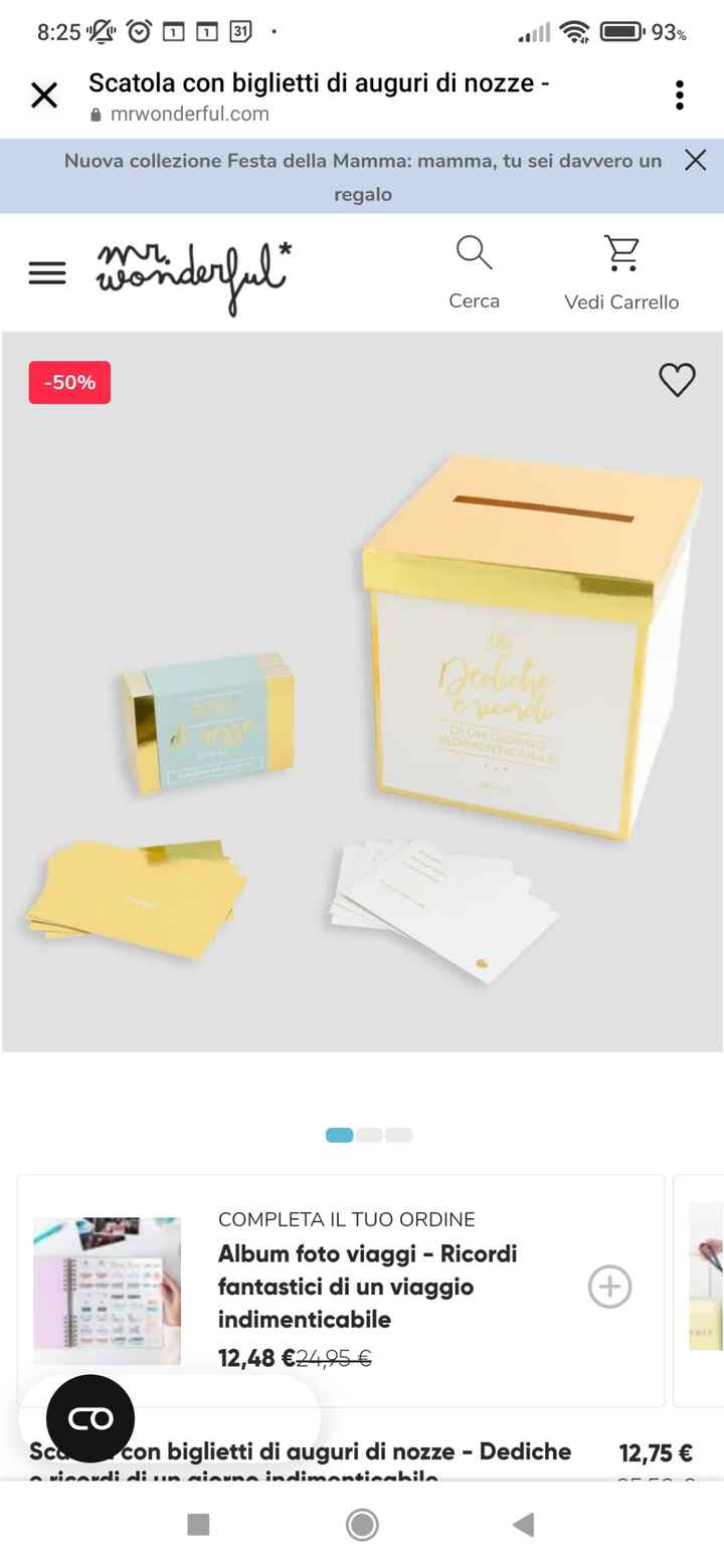 Biglietti scatola ospiti - 1