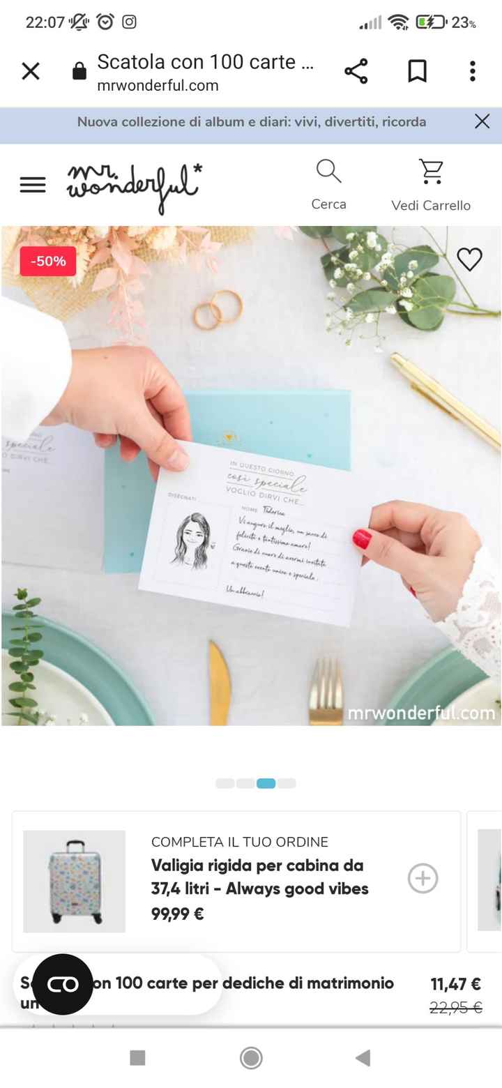 Biglietti scatola ospiti - 2