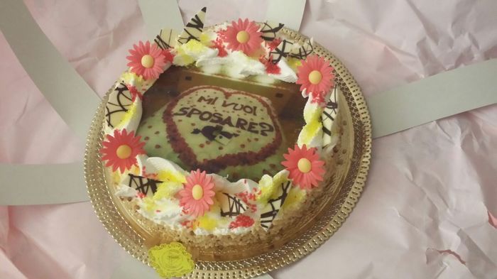 Torta per annunciare il nostro matrimonio - 1