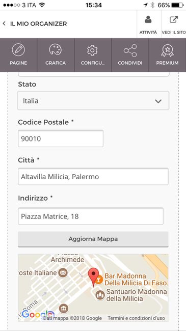  Come creare un link con le coordinate  per la location - 1