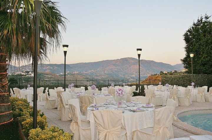 eventuale allestimento in giardino