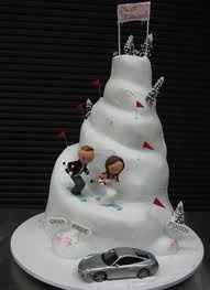 Torta nunziale Pista da sci