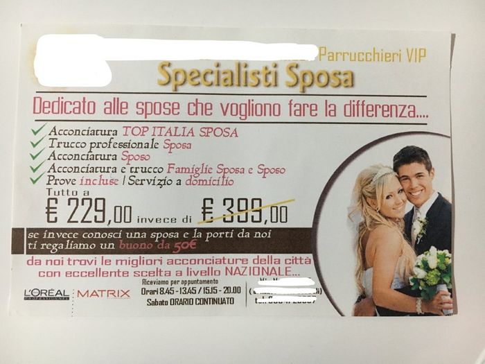 Confrontiamoci sui prezzi trucco sposa - 1