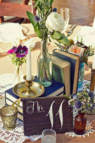 Centrotavola tema libri - 1